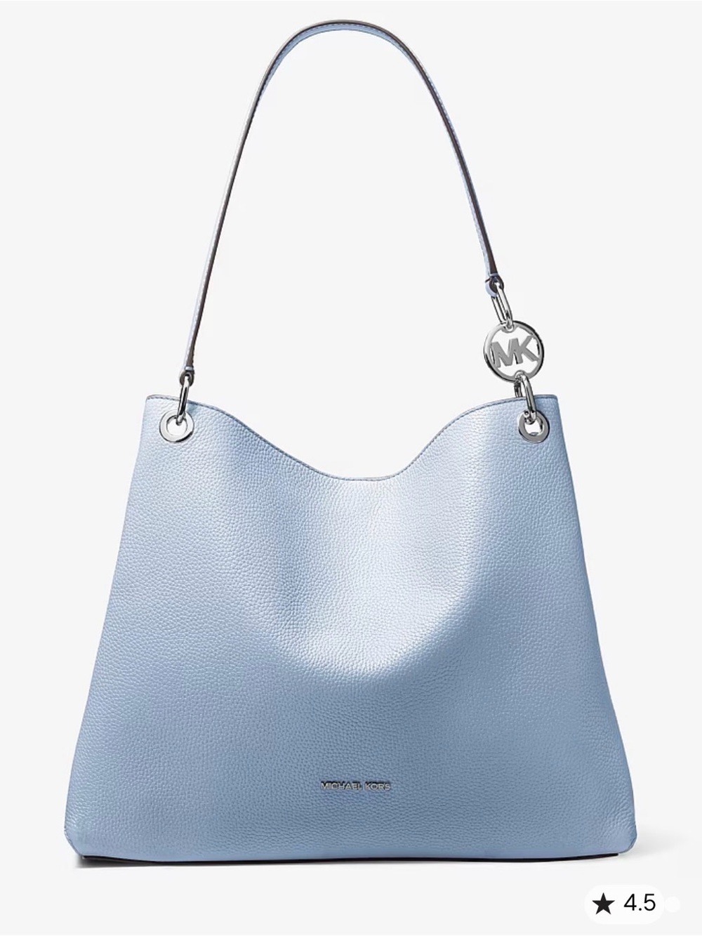 Michael Kors Christina Large Pebbled Leather Shoulder Bag NWT MK Gift Box & Bow
